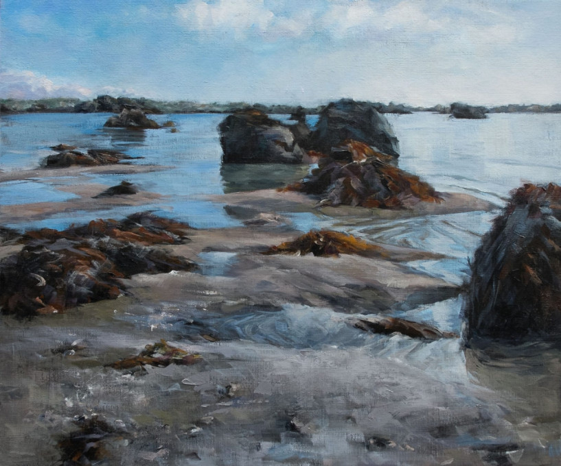 Marée basse aux îles Chausey