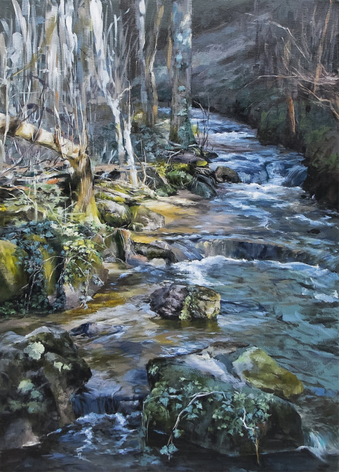 Au milieu coule un ruisseau (disponible à la vente)