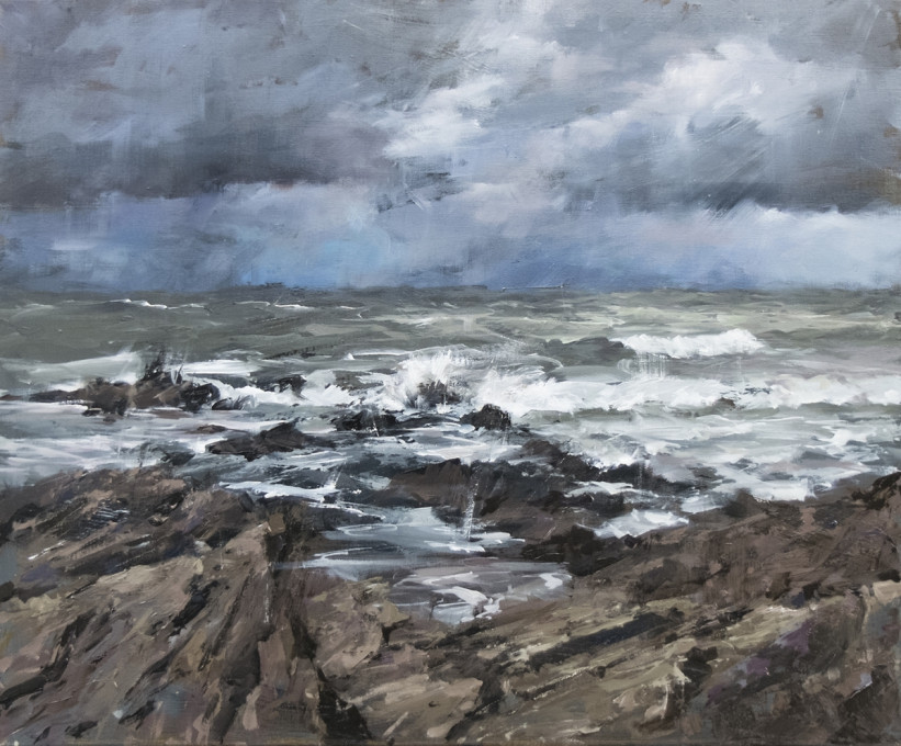 Grève du Nord par temps orageux