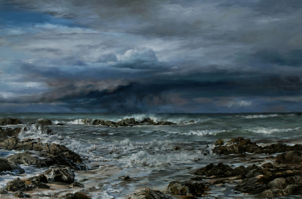 Temps orageux sur la grève